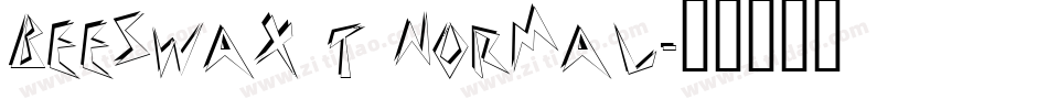 Beeswax T Normal字体转换